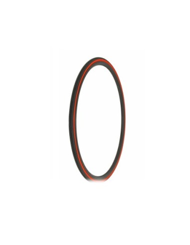 Tire 700 x 25c Black/Red Side Wall HF-187.